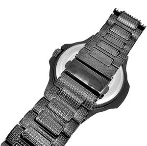 Cuban ice bracelet and watch